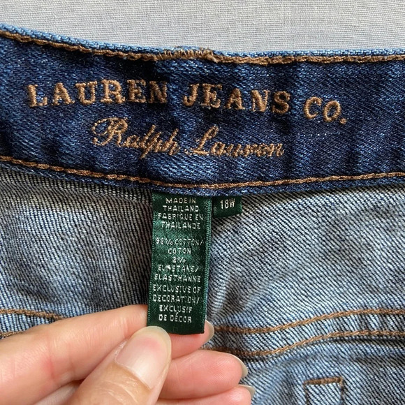 Ralph Lauren Jeans  Co. Classic Straight denim jeans Sz 18W - Picture 5 of 9